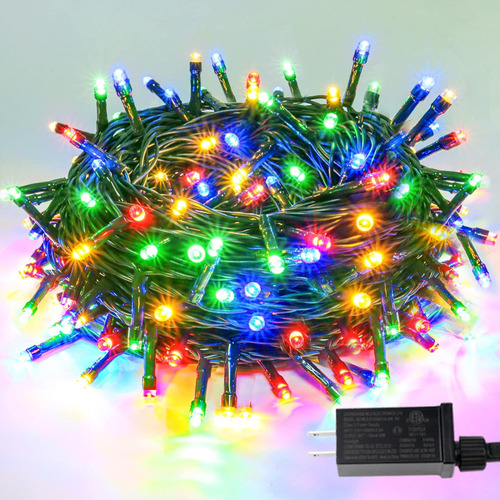 Cadena De Luces Navideñas Multicolores De 82 Pies Y 200 Led