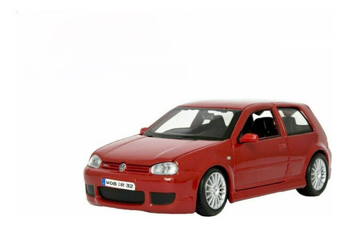 Maisto Volkswagen Golf R32 Rojo 1/24 Modelo Fundido A Troque