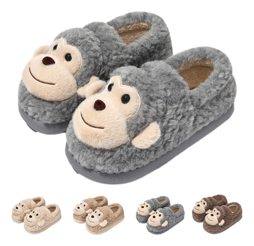 Lindas Pantuflas De Animales Para Mujer, Pantuflas De Felpa