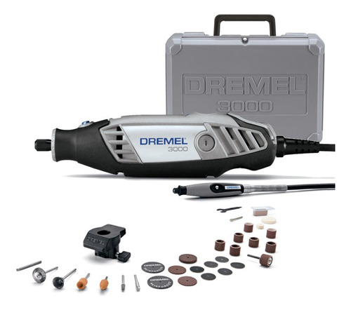 Retífica Dremel 3000 120w 110v +30 Peças+ Eixo+ Guia Dremel Frequência 50 Hz/60 Hz Potência 120 W