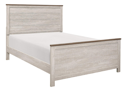 Lexicon Oswald - Cama Con Panel, Tamano Queen, Color Blanco 