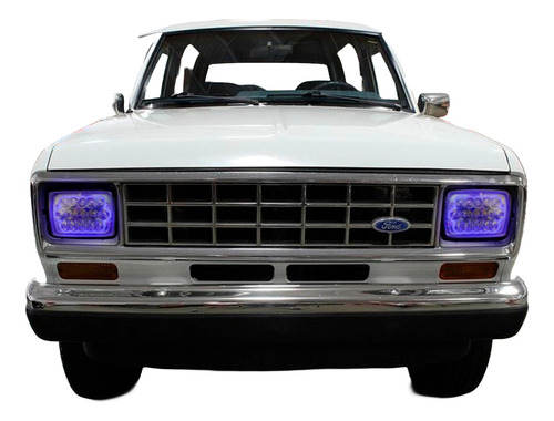 Faros Led Ford Bronco/ranger Arillo Azul Bajas Y Altas 