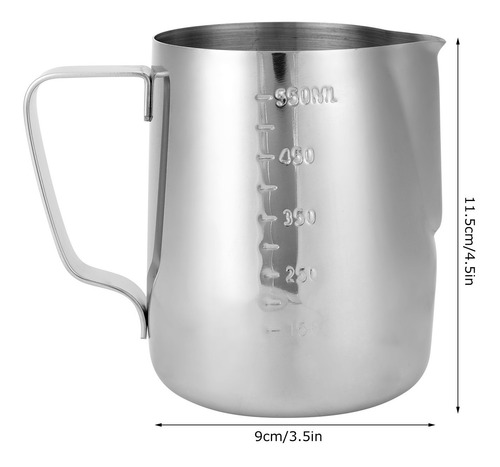 Jarra De Leche Para Hacer Espuma, Espesante, De Acero Inoxid