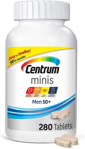 Centrum Minis Homem 50 + Multivitami-mineral - 280 Tablets