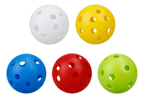 Pelotas De Plástico Para Practicar Golf Con Agujeros, 50 Uni