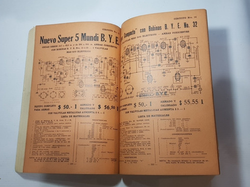 Imagen 8 de 10 de Antiguo Catálogo Radios A Válvula 1939 Circuitos Mag 56114