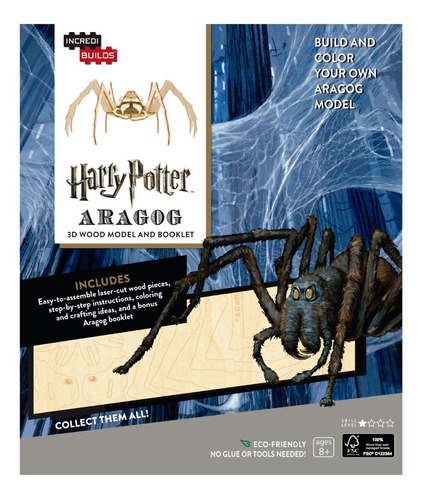 Harry Potter: Aragog - Libro Y Modelo Para Armar 3d-madera