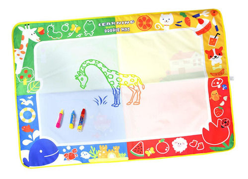 Alfombrilla Para Colorear Con De Agua Con Animales