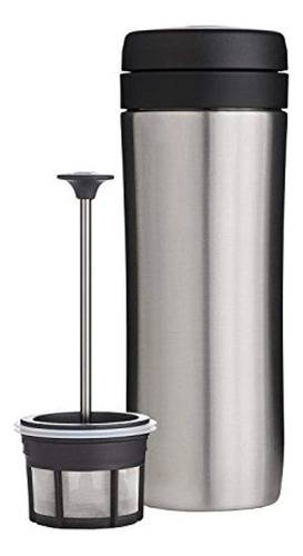 Espro Travel Prensa De Cafe, Acero Inoxidable, 12 Onzas, Con