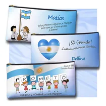 Comprar 10 Cartucheras Promesa Bandera Personalizada Con Nombres