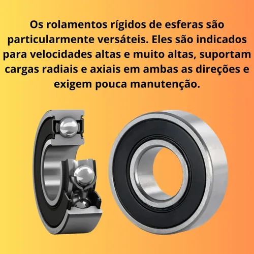 Rolamento 6204 2rs Timken Com Retentor Vinílico Original Prateado