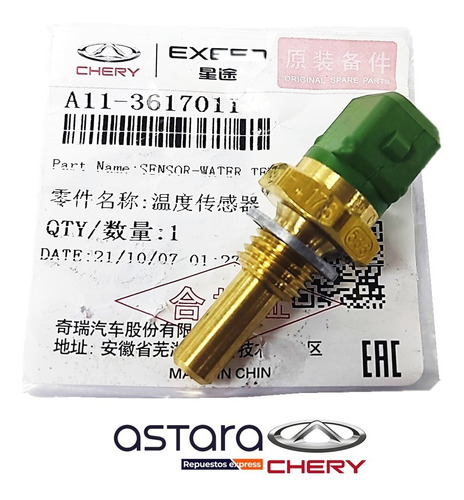 Sensor Temperatura Chery Skyn Sport 1.6 16v 2010-2015