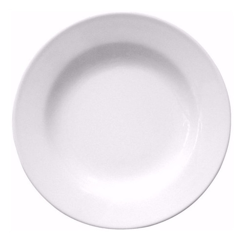 Plato Playo Postre Melamina Blanca 20cm Comedores Plastico