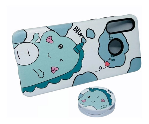 Imagen 2 de 3 de Funda Case Huawei Y9 Prime Mica De Cristal Yanillo Sujetador