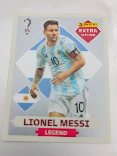 Lionel Messi Extra Sticker Plata Figuritas Panini Original 