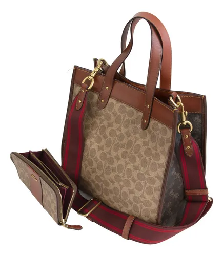 Bolsa coach color vino hotsell