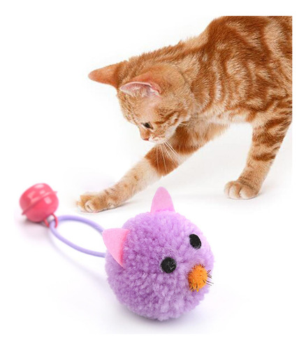 4 Juguete Interactivo Para Gatos, Violeta 12cmx2cmx5cm