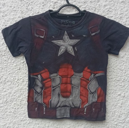 Remera Niño Marvel Capitán América Talle 4.