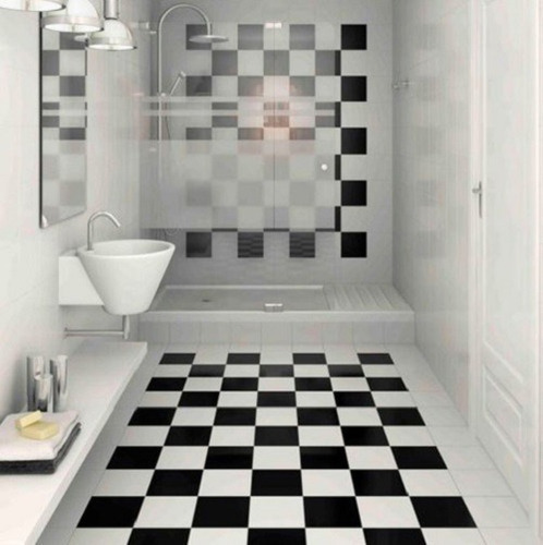 Imagen 4 de 9 de Piso Ceramico Lourdes 35*35 Negro Plus Piso / Pared