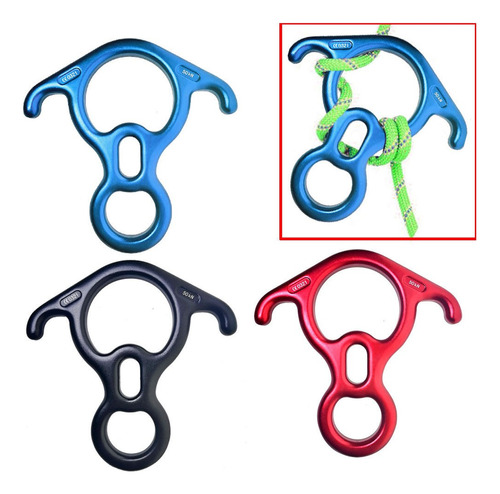 50kn Rock Climbing Terminal De Aluminio 8 Word Ring Descende