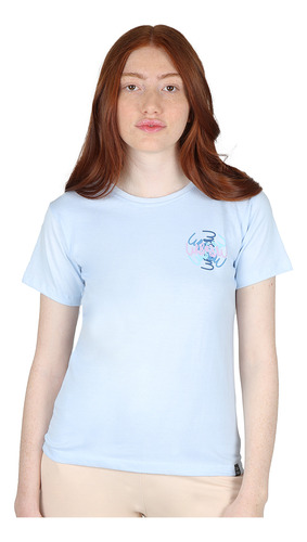 Remera Urbo Plain En Celeste