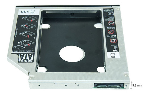 Adaptador Caddy Para Segundo Hd Ou Ssd 9.5mm P/ Notebook