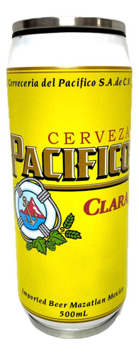 Termo Lata D Cerveza Refresco Modelos Acero Inoxidable 500ml Color Pacifico