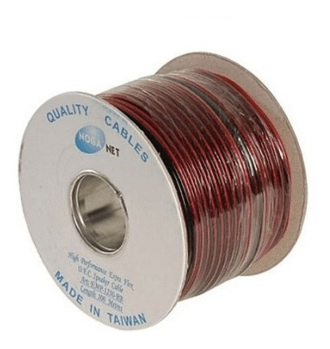 Imagen 2 de 10 de Cable Audio Parlante 100 Mts Rollo Bobina Bafle Bipolar 2x1
