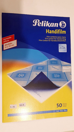 Papel Carbonico Handifilm Pelikan Hoja Individual Azul