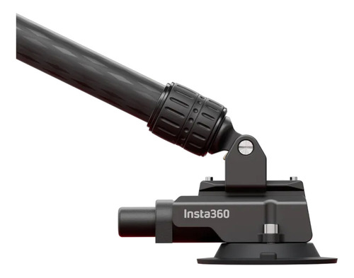 Suporte de ventosa tripla para câmera de carro Insta360 X3 X4 cor preta