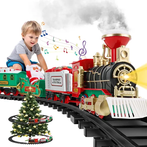 Trenes De Juguete Eléctrico Control Remoto Navidad, Juguetes De Tren Eléctricos Con, Luz Y Sonidos, Decoraciones De Navideños , Navidad De Regalos Para Niños 3 Trenes De Juguete Eléctrico Control Remoto Navidad, Juguetes De Tren Eléctricos Con, Luz Y Sonidos, Decoraciones De Navideños , Navidad De Regalos Para Niños 3