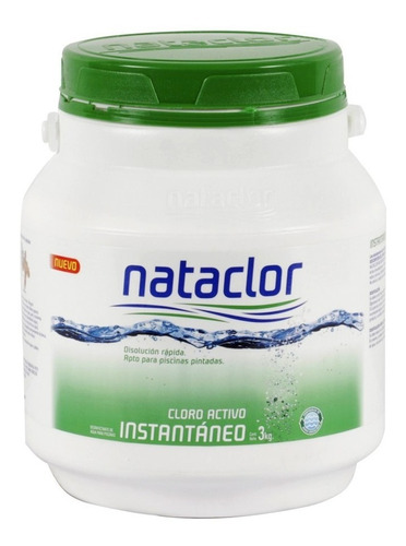 Cloro Instantáneo Activo De 3 Kilos Nataclor Rinde +