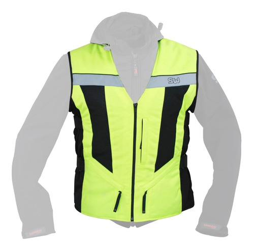 Chaleco Samurai Tokio Moto Reflectivo Amarillo Fluo Cordura To