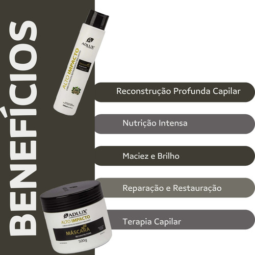 Shampoo Adlux Alto Impacto Reconstrução Truss Brazilian Fit