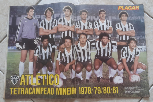 Revista Placar 603 Pôster Atlético Mg E Bahia Campeão 1981