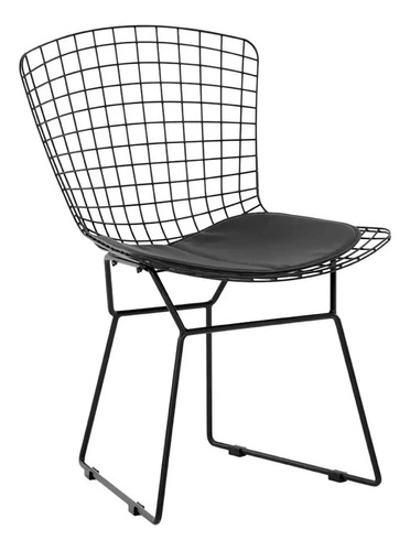 Silla Bertoia Metal De Terraza Living Comedor Acolchada - Ne