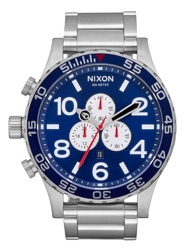 Nixon 51-30 Chrono A083 - Navy Sunray/silver - 300m Reloj De