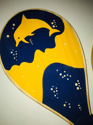 Imagem 4 de 5 de Raquete Frescobol Luxo Praia Com 1 Bolinha E Sacola