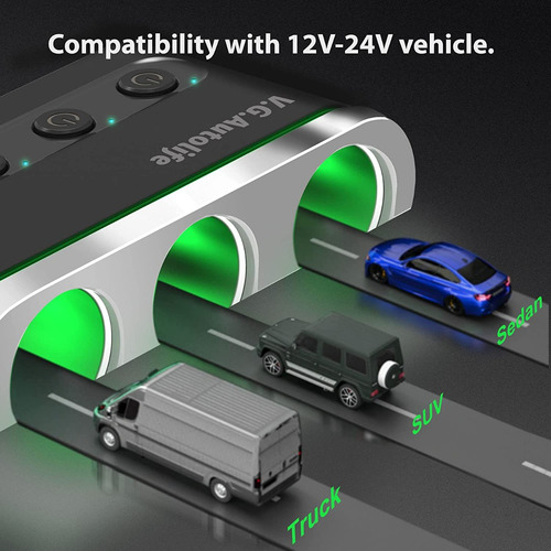 Adaptador Multicontacto Para Encendedor Para Hielera Movil