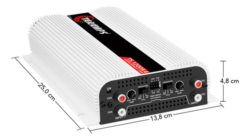 Modulo Taramps Ts1200x4 1200w Rms 2 Ohms Amplificador 4 Cana