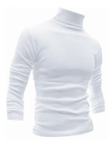Playera cuello online largo hombre
