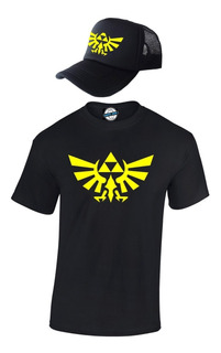Camiseta Y Gorra The Legend Of Zelda Hombre 100%algodon
