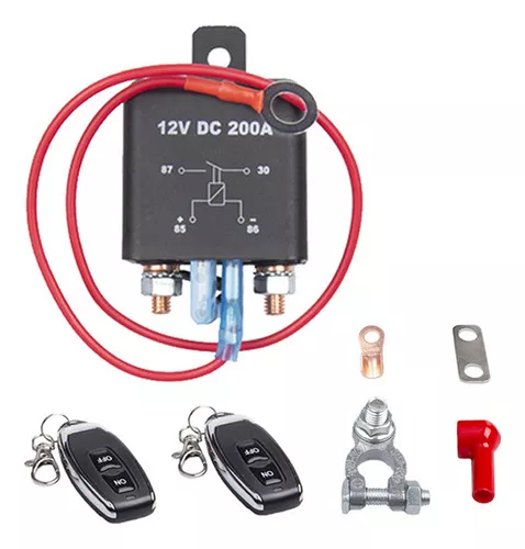Interruptor de desconexión de batería DC 1224V Interruptor aislante de  alimentación para coche, barco, RV, vehículos, protección de batería