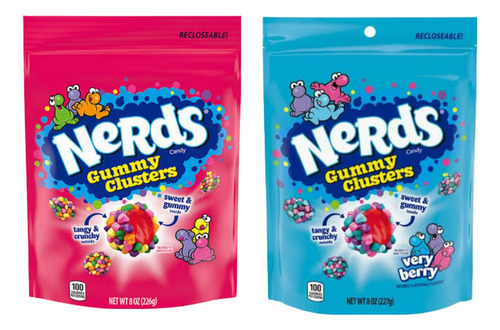 Nerds Gummy Clusters (1 Pz Rainbow Y 1 Pz Very Berry)