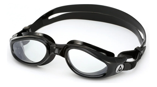 Gafas de natación Aqua Sphere Kaiman, color negro y lente transparente