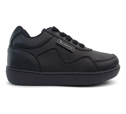 Zapato Colegial Cordón Unisex 029 Negro Titinos 4405-2