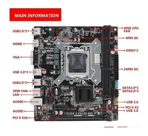 Kit Intel Core I5 3470 3.6 Ghz + Placa H61 + 8gb Ram Promoç