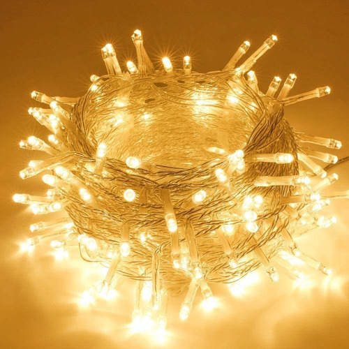 Nihay 10 M 100 Luces Led Adornos Navideños, 8 Paquetes