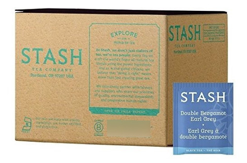 Caja De Tè Stash Tea Double Bergamot Earl Grey Black Tea, C