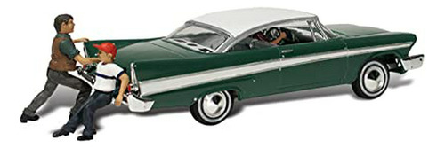 Shove It Or Leave It 1950's Late Plymouth Car W-figures N Sc